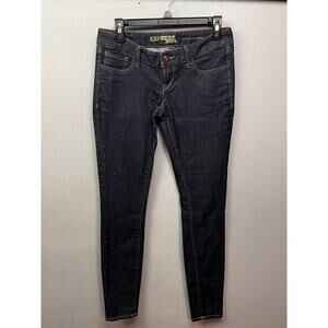 Express Zelda Ultra‎ Skinny Jeans Womens 2 Low Rise Dark Wash Blue Stretch Denim